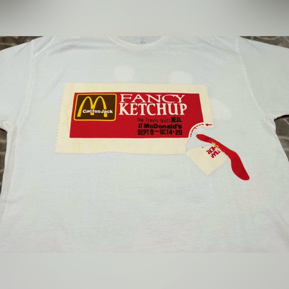 Cactus Jack x McDonald’s “Fancy Ketchup” Tee by Travis Scott - Picture 3 of 9